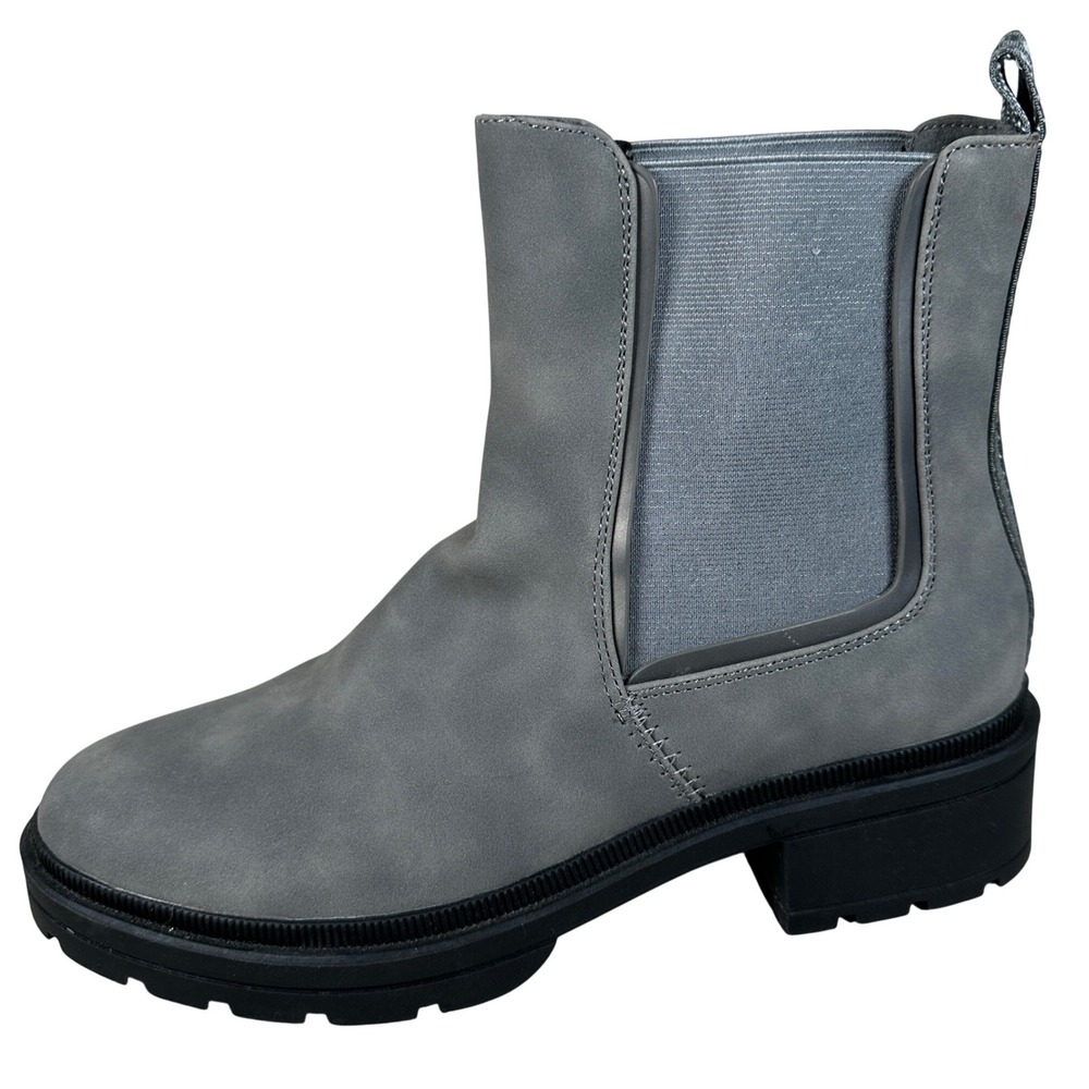 Rocket‎ Dog Gray Chelsea Boots Lug Sole Elastic Side Ankle Boots Size 11